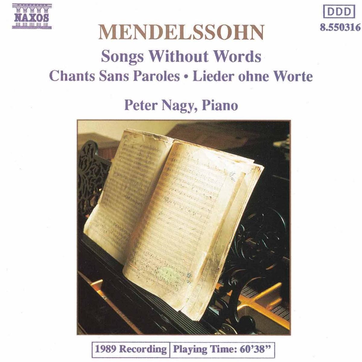 Afbeelding van Peter Nagy - Mendelssohn: Songs Without Words