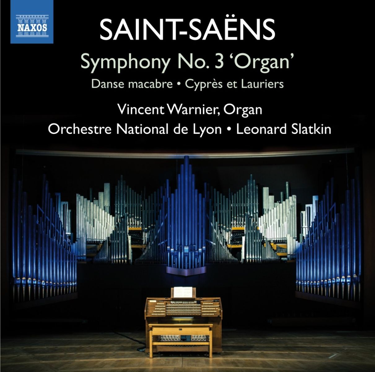 Afbeelding van Vincent Warnier, Orchestre National De Lyon, Leonard Slatkin - Saint-Saëns: Symphony No.3 'Organ'