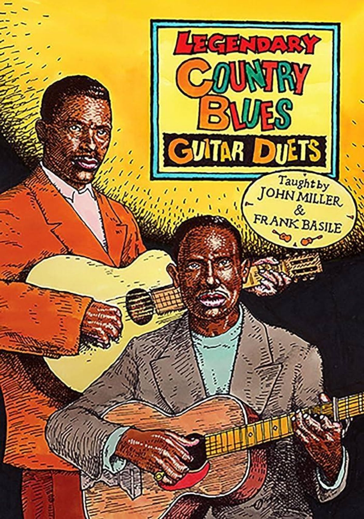 Afbeelding van John Miller & Frank Basile - Legendary Country Blues Guitar Duets Taught By ...