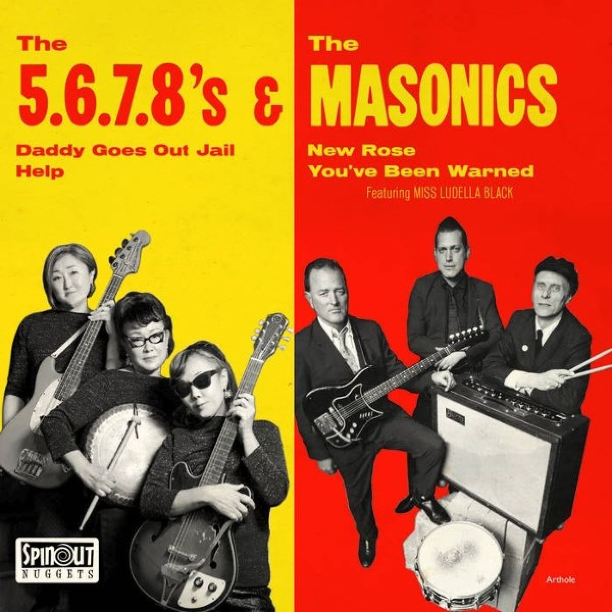 Afbeelding van The 5.6.7.8's & The Masonics - Daddy Goes Out Jail | New Rose