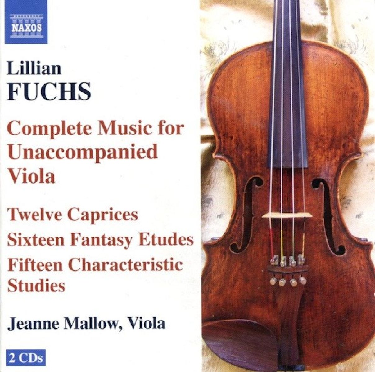 Afbeelding van Jeanne Mallow - Fuchs: Complete Music For Unaccompanied Viola