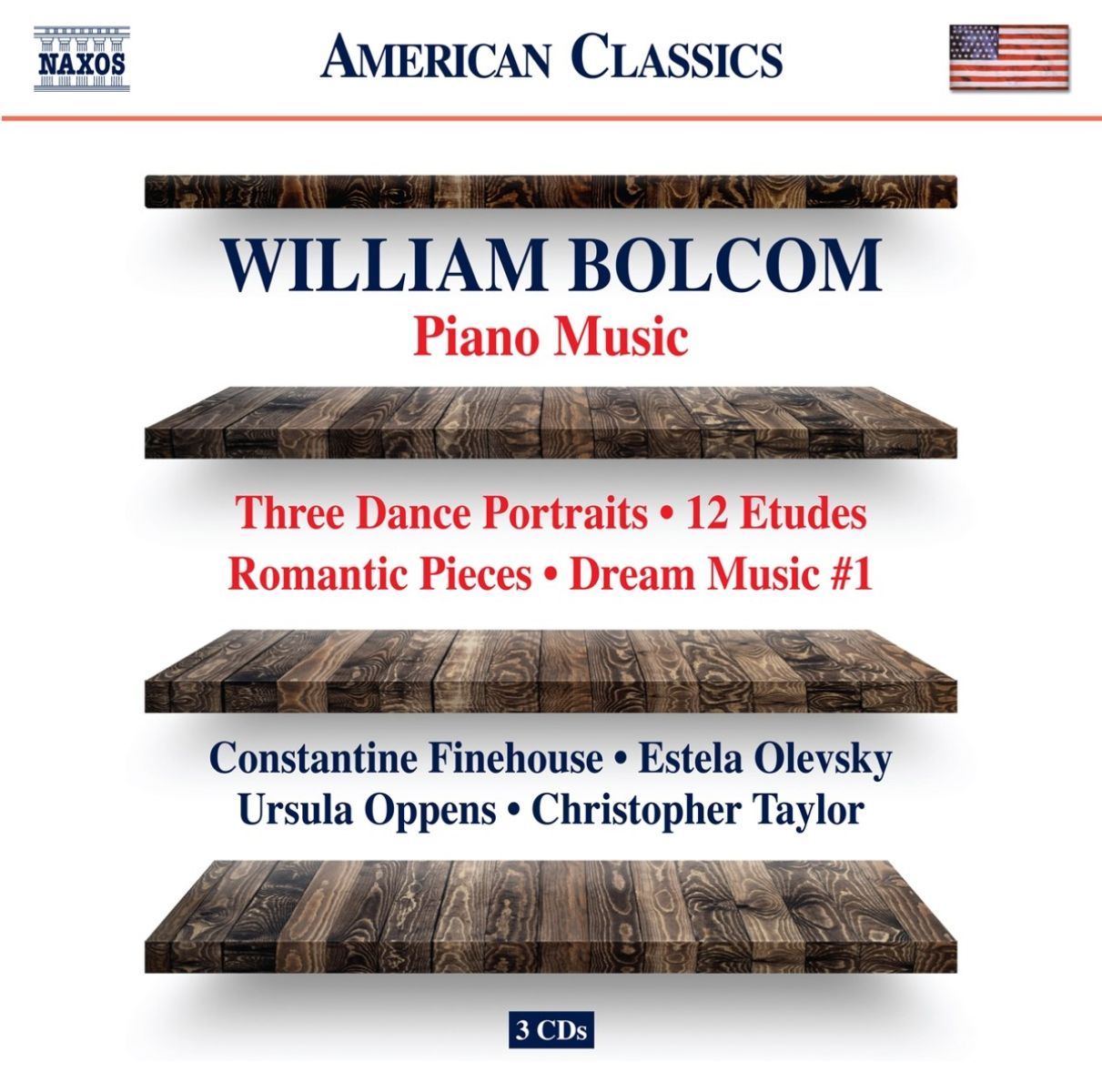 Afbeelding van Finehouse, Olevsky, Oppens, Taylor - Bolcom: Piano Music