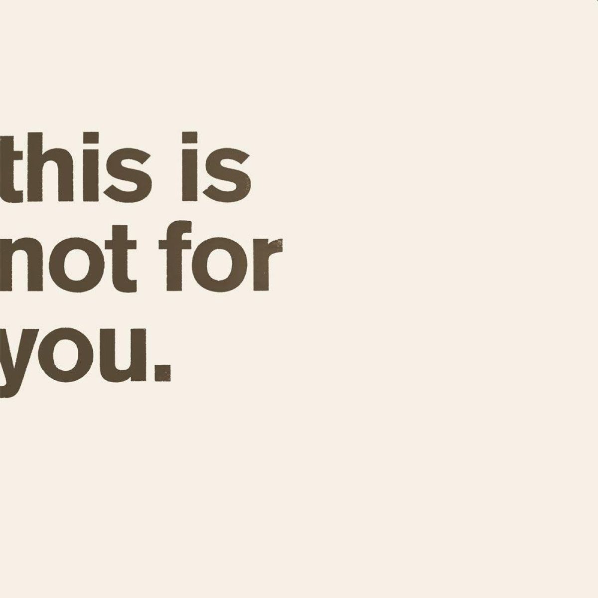 Afbeelding van Matthew Bourne - This Is Not For You