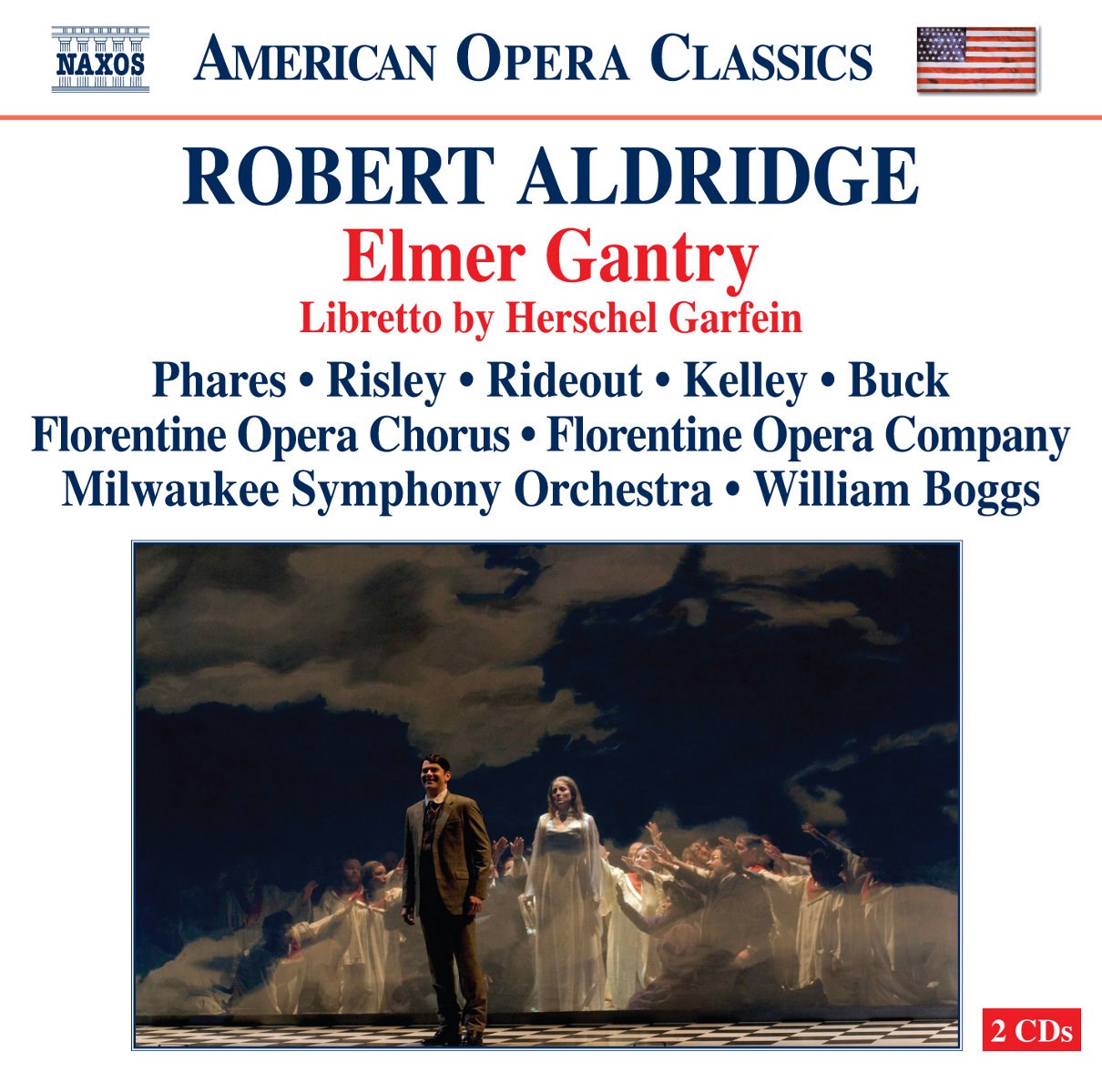 Afbeelding van Florentine Opera Chorus, Milwaukee Symphony Orchestra, William Boggs - Aldridge: Elmer Gantry