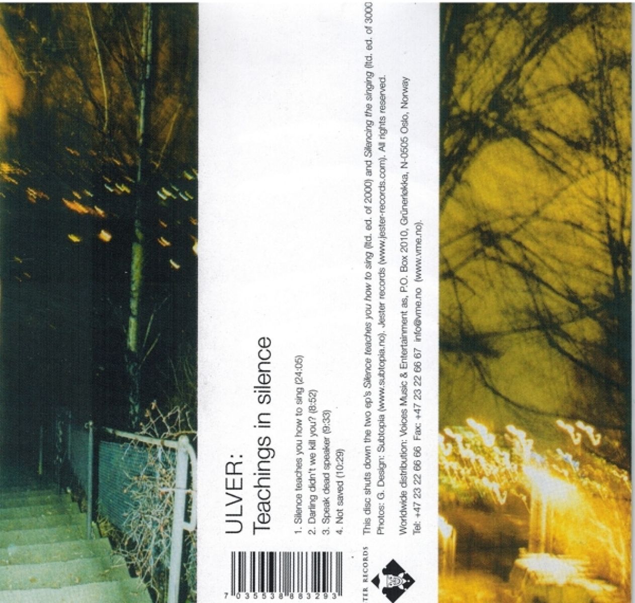 Afbeelding van Ulver - Teachings In Silence