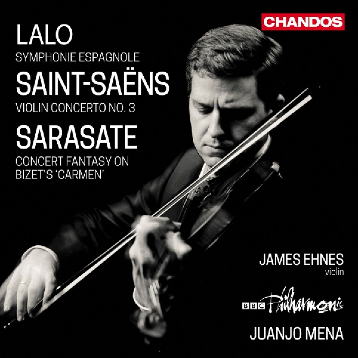 Afbeelding van James Ehnes, BBC Philharmonic & Juanjo Mena - Lalo: Symphony Espagnole Op.21 / Saint-Saëns: Concerto