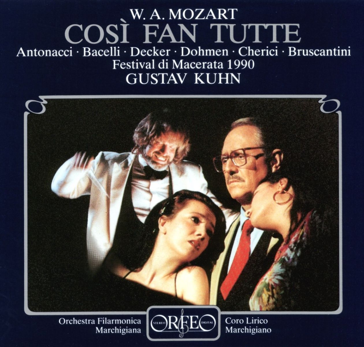 Afbeelding van Albert Dohmen, Laura Cherici, Sesto Bruscantini, Orchestra Filarmonica Marchigiana, Coro Lirico Marchigiano V. Bellini - Mozart: Cosi Fan Tutte