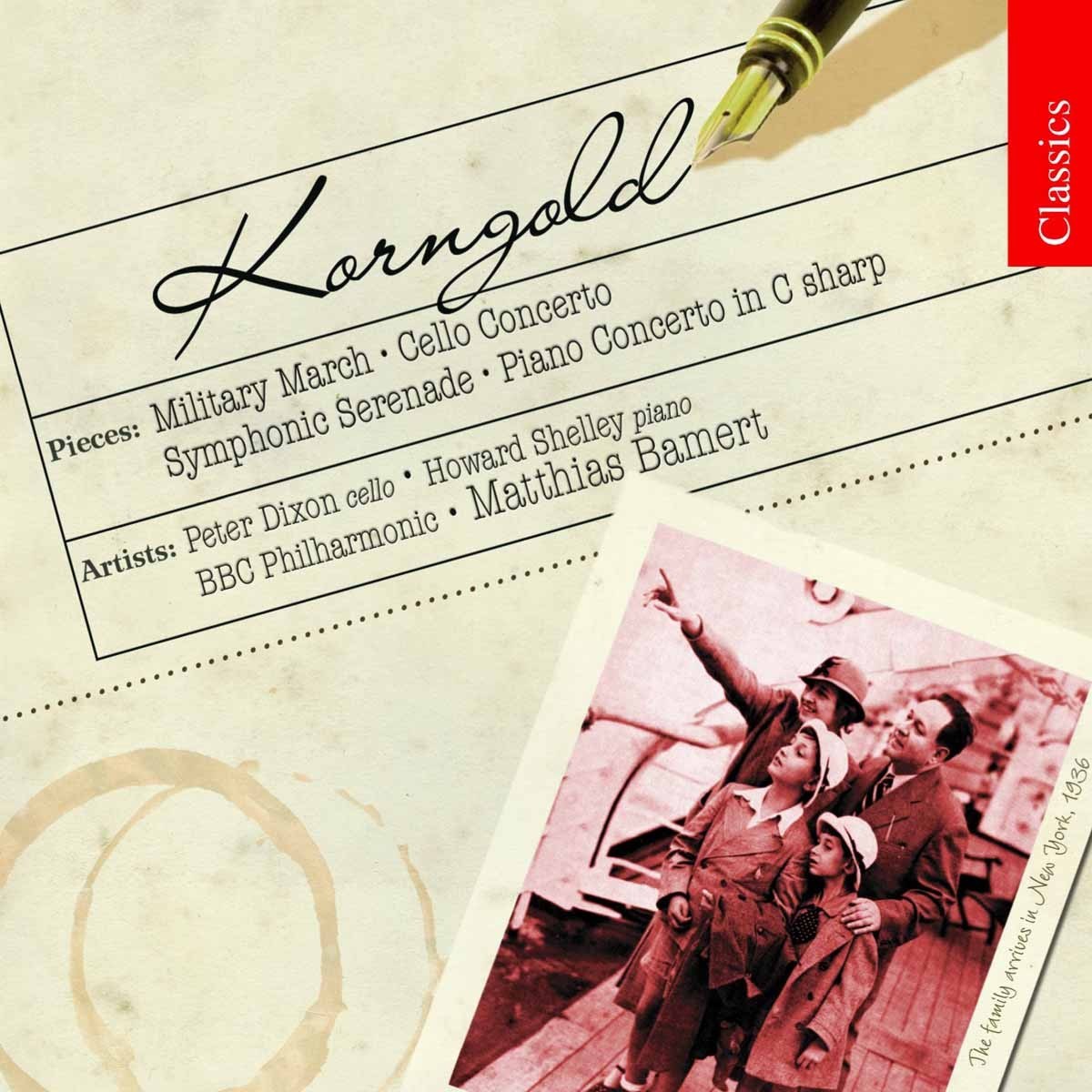 Peter Dixon, Howard Shelley, BBC Philharmonic Orchestra - Korngold: Military March | Cello Concerto | Symphonic Serenade | Piano Concerto