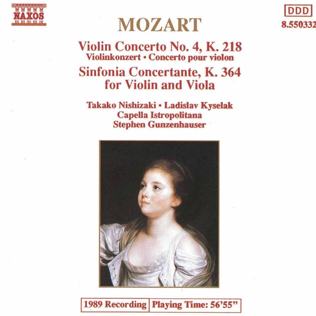 Afbeelding van Ladislav Kyselak, Takako Nishizaki, Capella Istropolitana - Mozart: Violin Concerto 4 | Sinfonia Concert