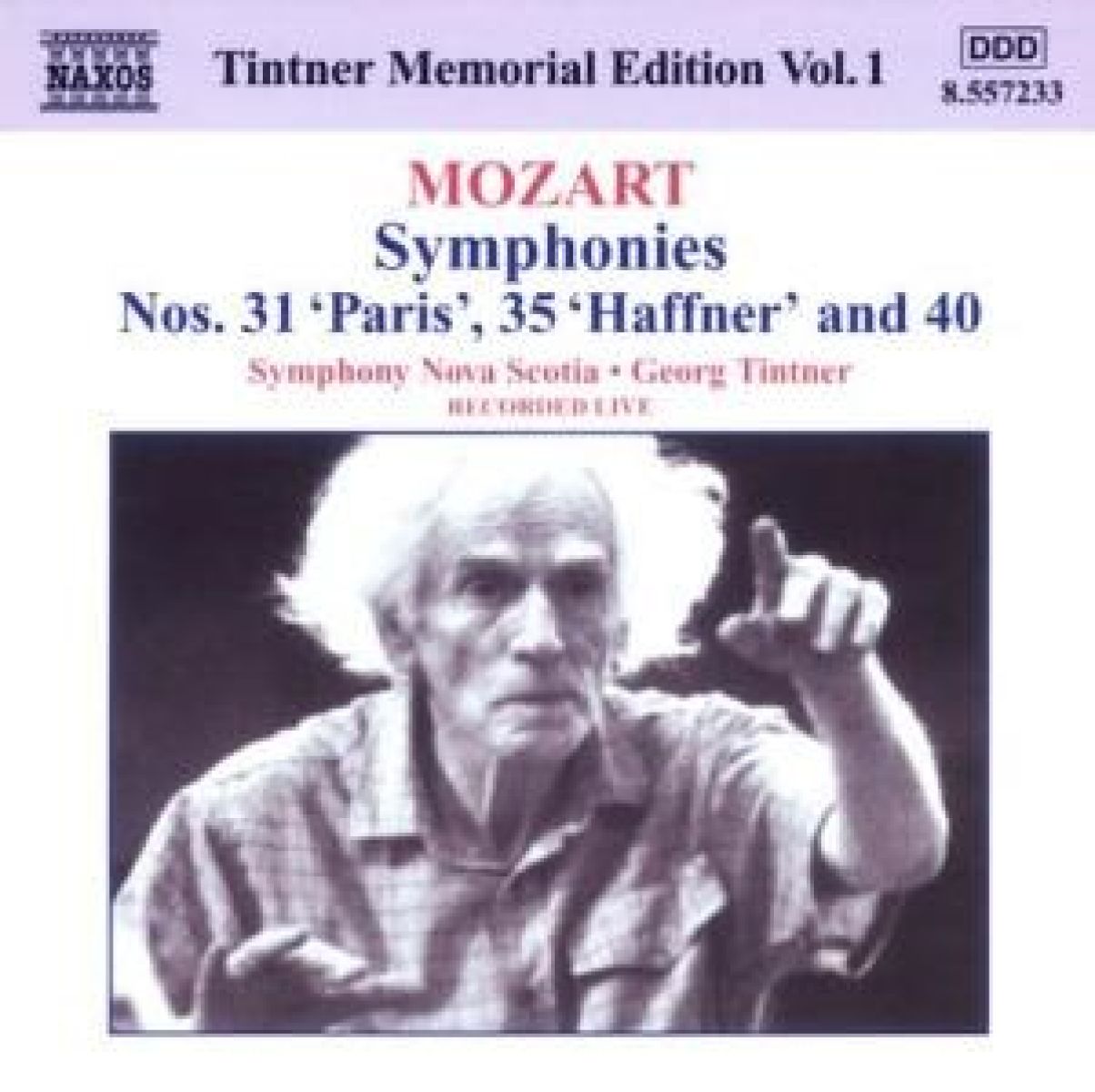 Afbeelding van Symphony Nova Scotia, Georg Tintner - Mozart: Symphonies Nos. 31,35 & 40