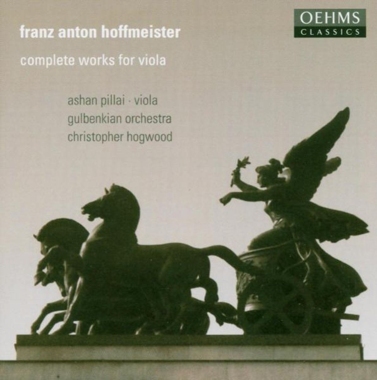 Ashan Pillai, Gulbenkian Orchestra, Christopher Hogwood - Hoffmeister: Complete Works For Viola