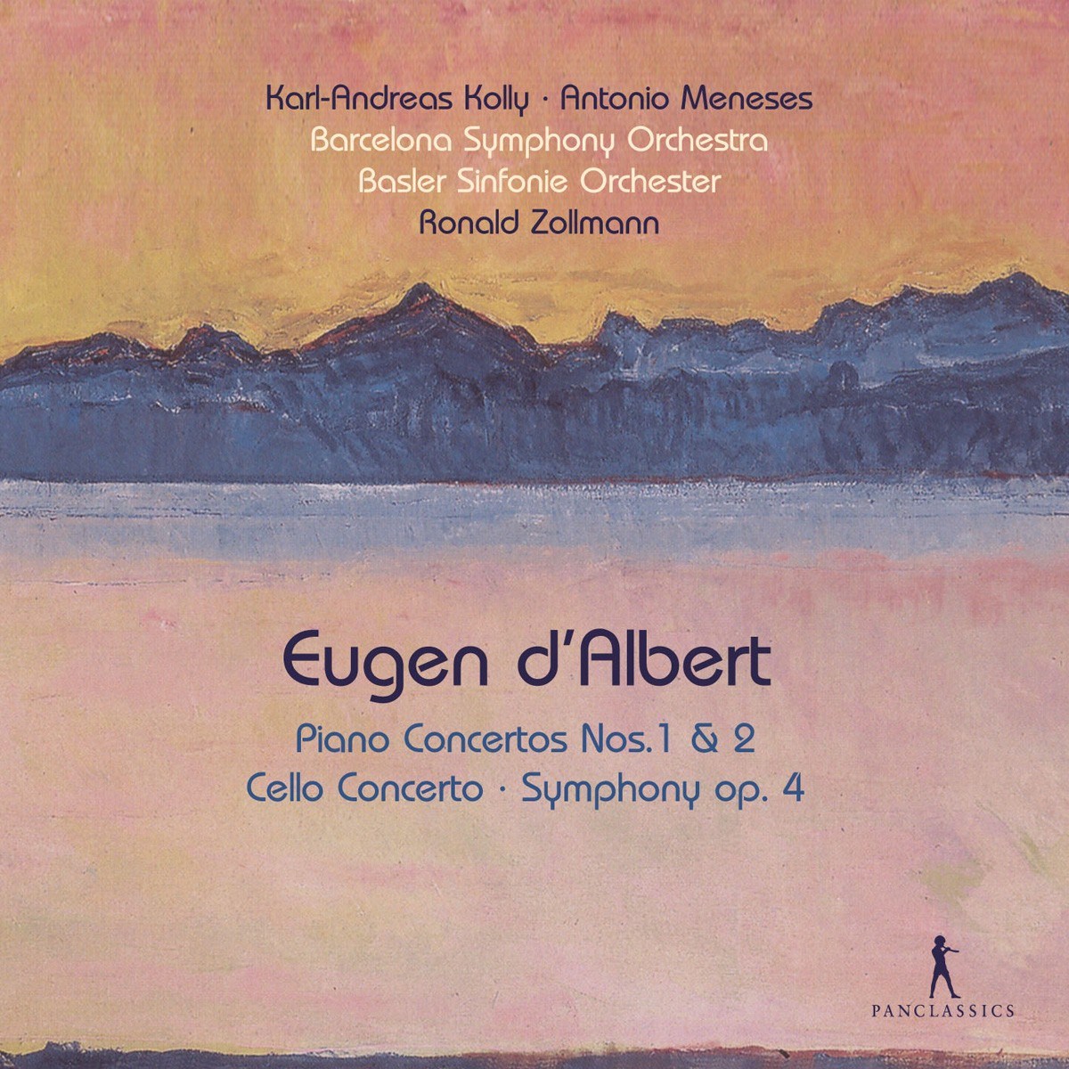 Afbeelding van Karl-Andreas Kolly, Antonio Meneses, Orquestra Simfònica De Barcelona I Nacional De Catalunya, Basler Sinfonie-Orchester, Ronald Zollman - D'Albert: Piano Concertos Nos. 1 & 2 Cello Concerto . Symphony Op. 4