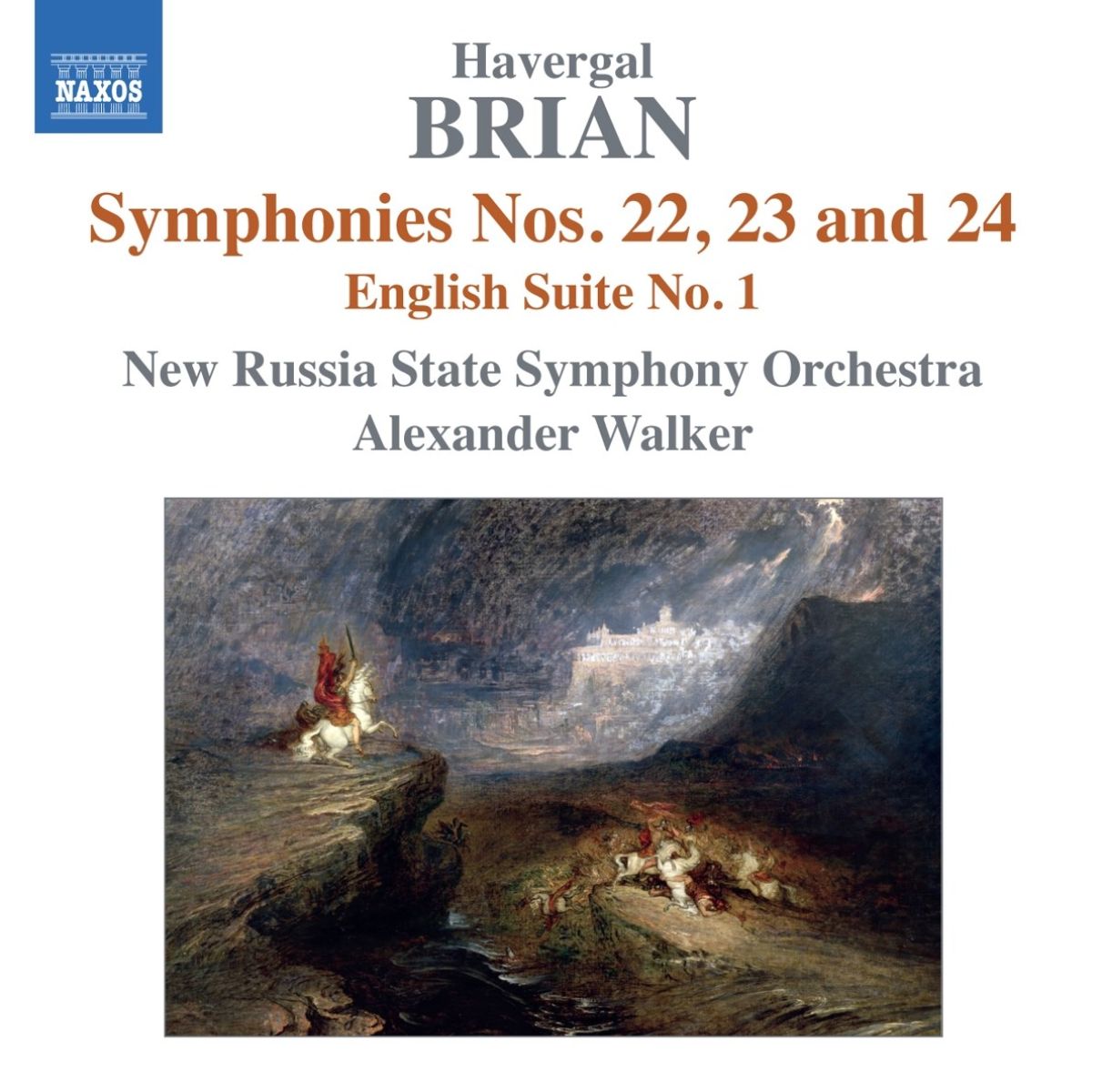 Afbeelding van New Russia State Symphony Orchestra, Alexander Walker - Brian: Symphonies Nos. 22, 23 And 24 | English Suite No. 1