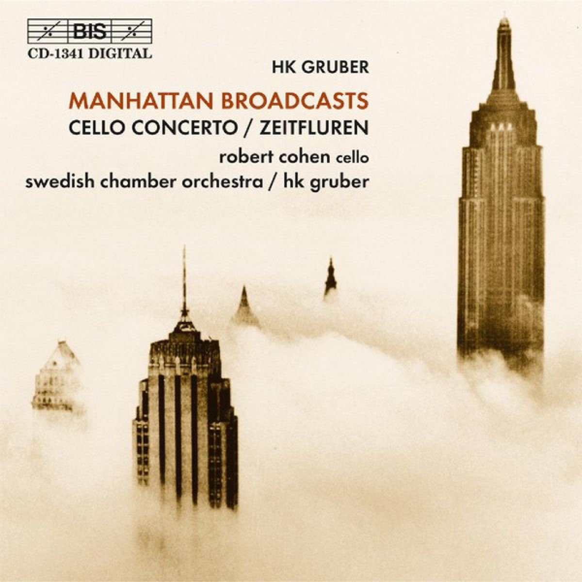Afbeelding van Robert Cohen, Swedish Chamber Orchestra, HK Gruber - Manhattan Broadcasts