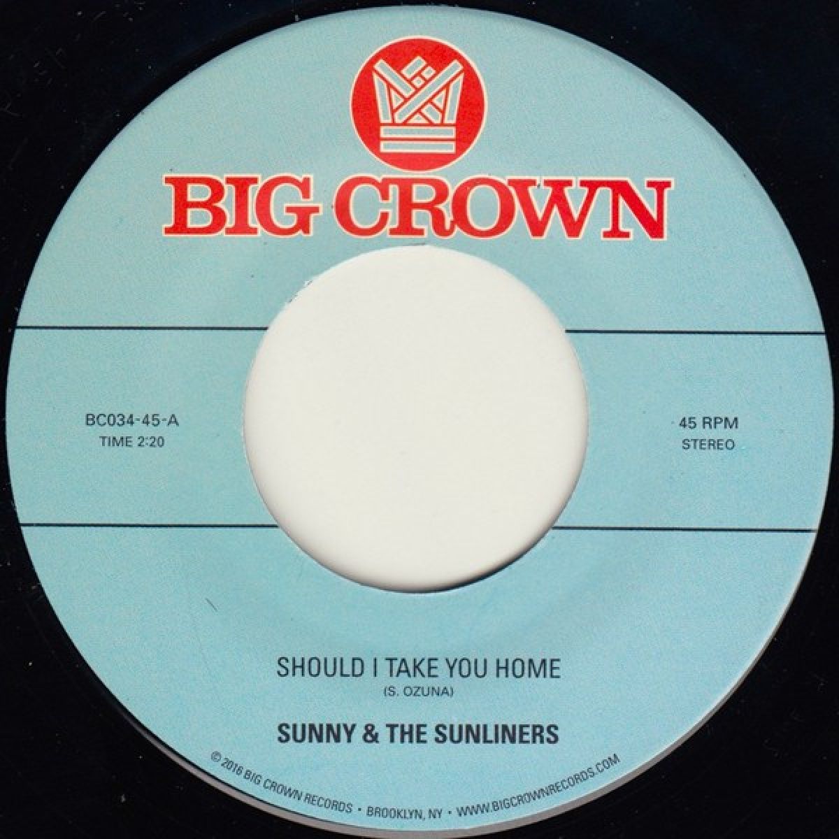 Afbeelding van Sunny & The Sunliners - Should I Take You Home
