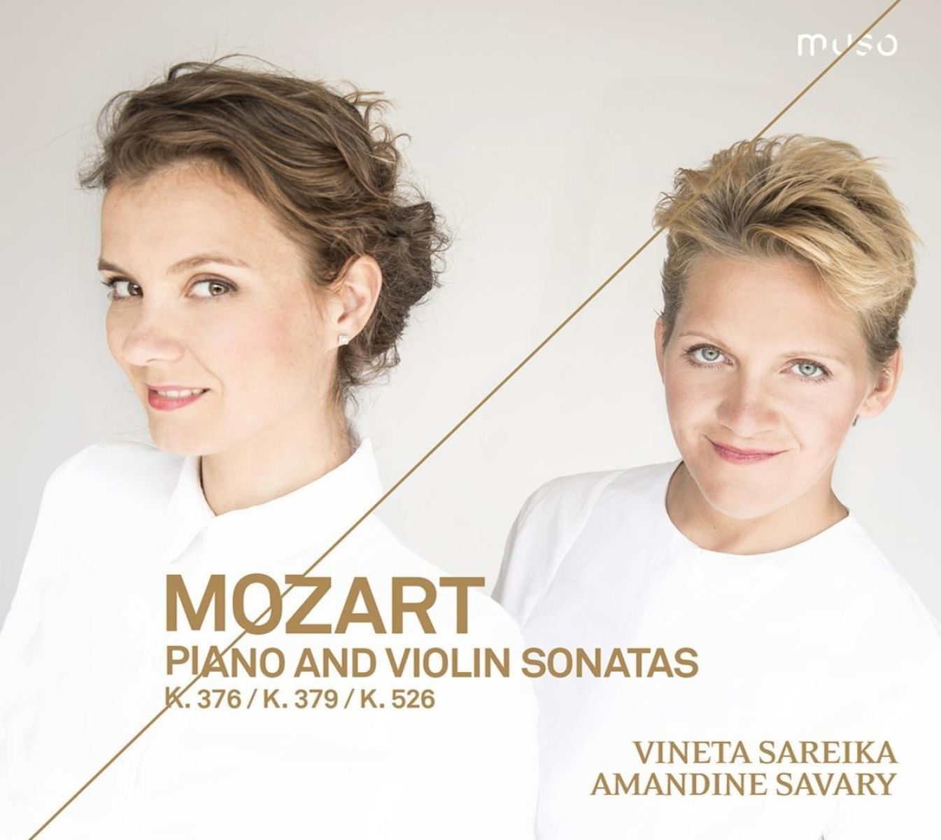 Afbeelding van Amandine Savary & Vineta Sareika - Mozart: Piano & Violin Sonatas K. 376, K. 379, K. 526
