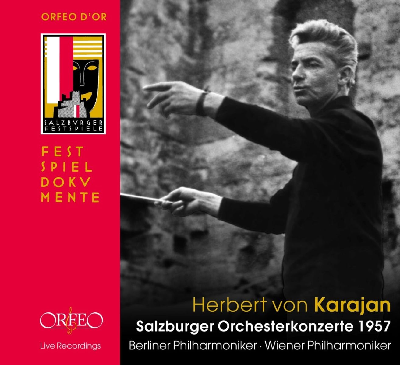Afbeelding van Berliner Philharmoniker, Wiener Philharmoniker, Herbert Von Karajan - Mozart: Salzburger Orchesterkonzerte 1957