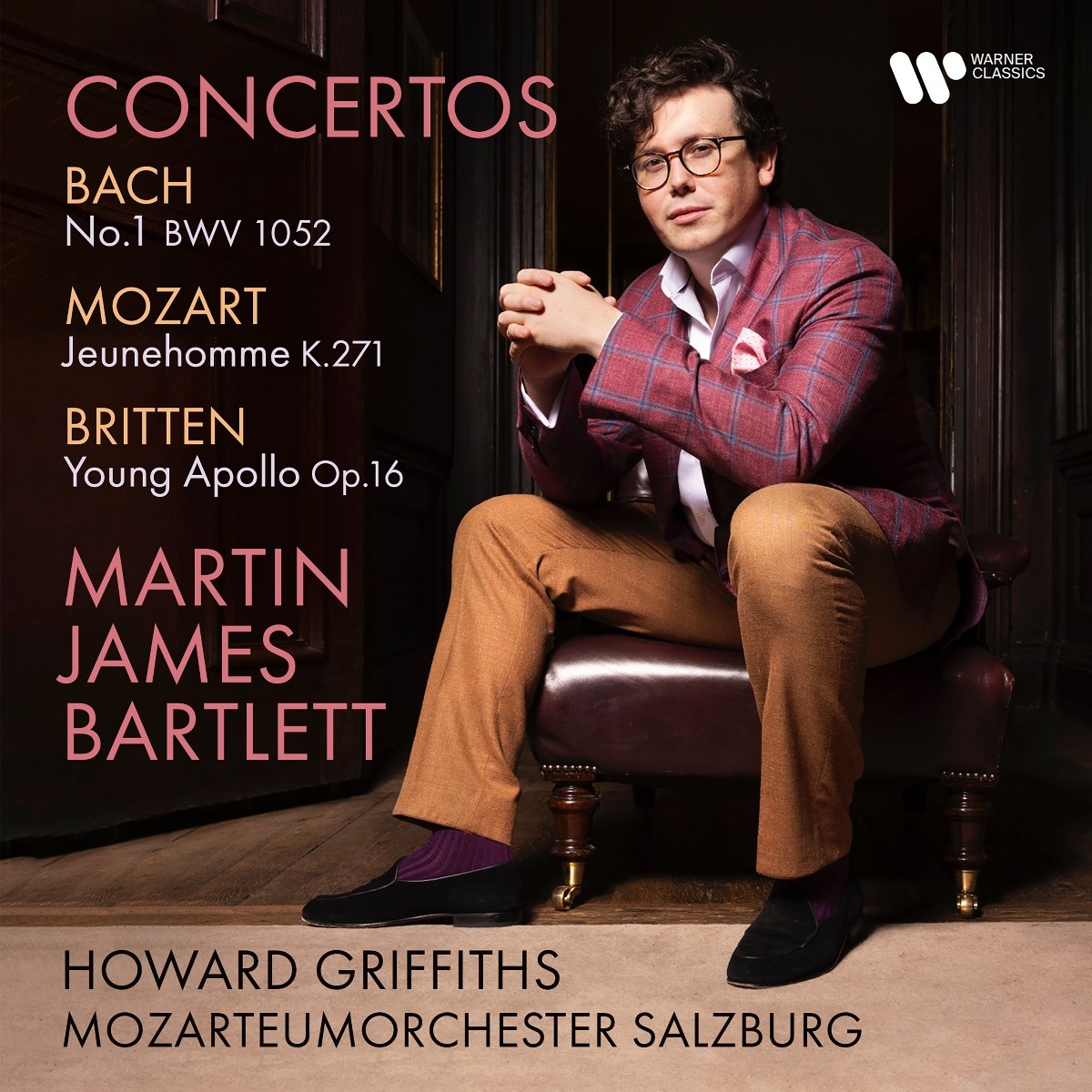Afbeelding van Martin James Bartlett, Mozarteumorchester Salzburg & Howard Griffith - Bach, Mozart, Britten Concertos