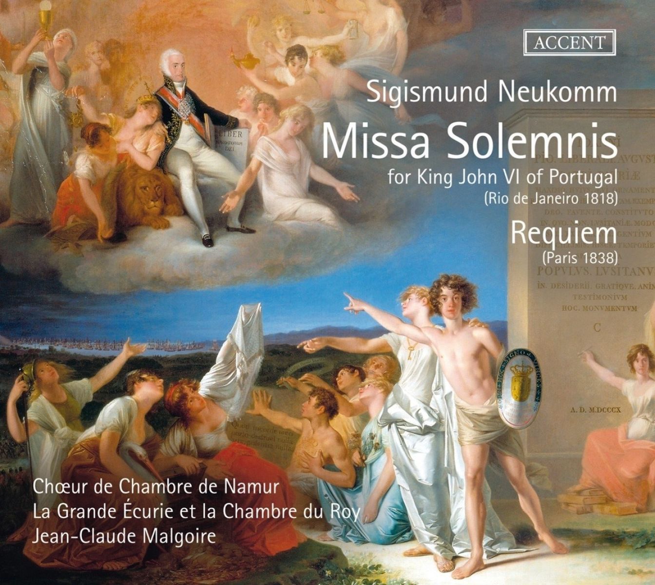 Afbeelding van Choeur de Chambre de Namur, La Grande Ecurie Et La Chambre Du Roy, Jean-Claude Malgoire - Neukomm: Missa Solemnis | Requiem