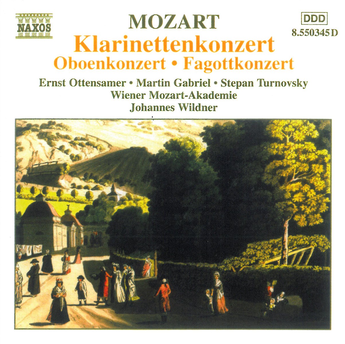 Afbeelding van Stepan Turnovsky, Martin Gabriel, Ernst Ottensamer, Wiener Akademie, Johannes Wildner - Mozart: Klarinettenkonzert/Oboenkonzert/Fagottkonzert