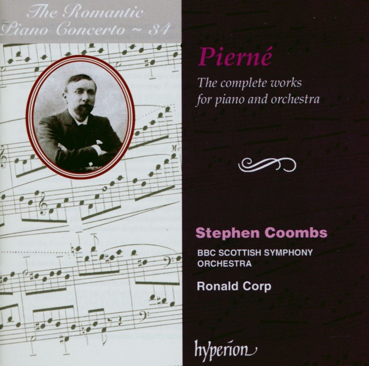 Afbeelding van Stephen Coombs, BBC Scottish Symphony Orchestra, Ronald Corp - Pierné: Romantic Piano Concerto Vol 34