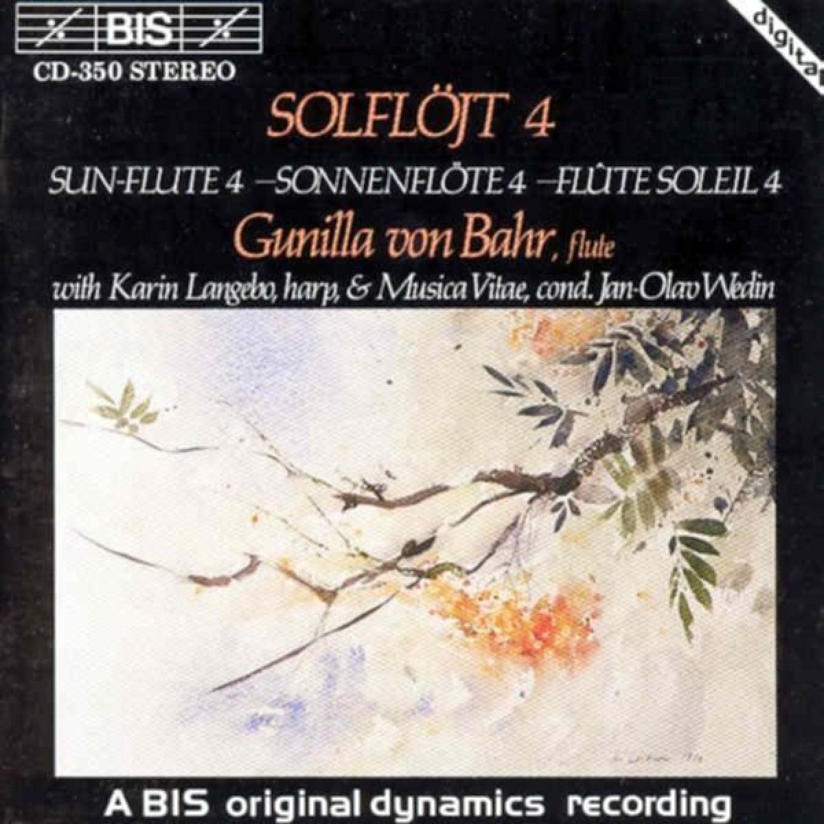 Afbeelding van Gunilla von Bahr, Karin Langebo, Musica Vitea, Jan-Olav Wedin - Sonneflöte 4