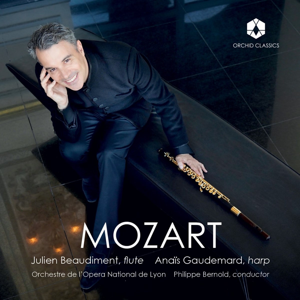 Afbeelding van Julien Beaudiment, Anaïs Gaudemand, Orchestre Et Choeurs De L'opera De Lyon - Mozart: Concerto For Flute And Harp - Andante In C