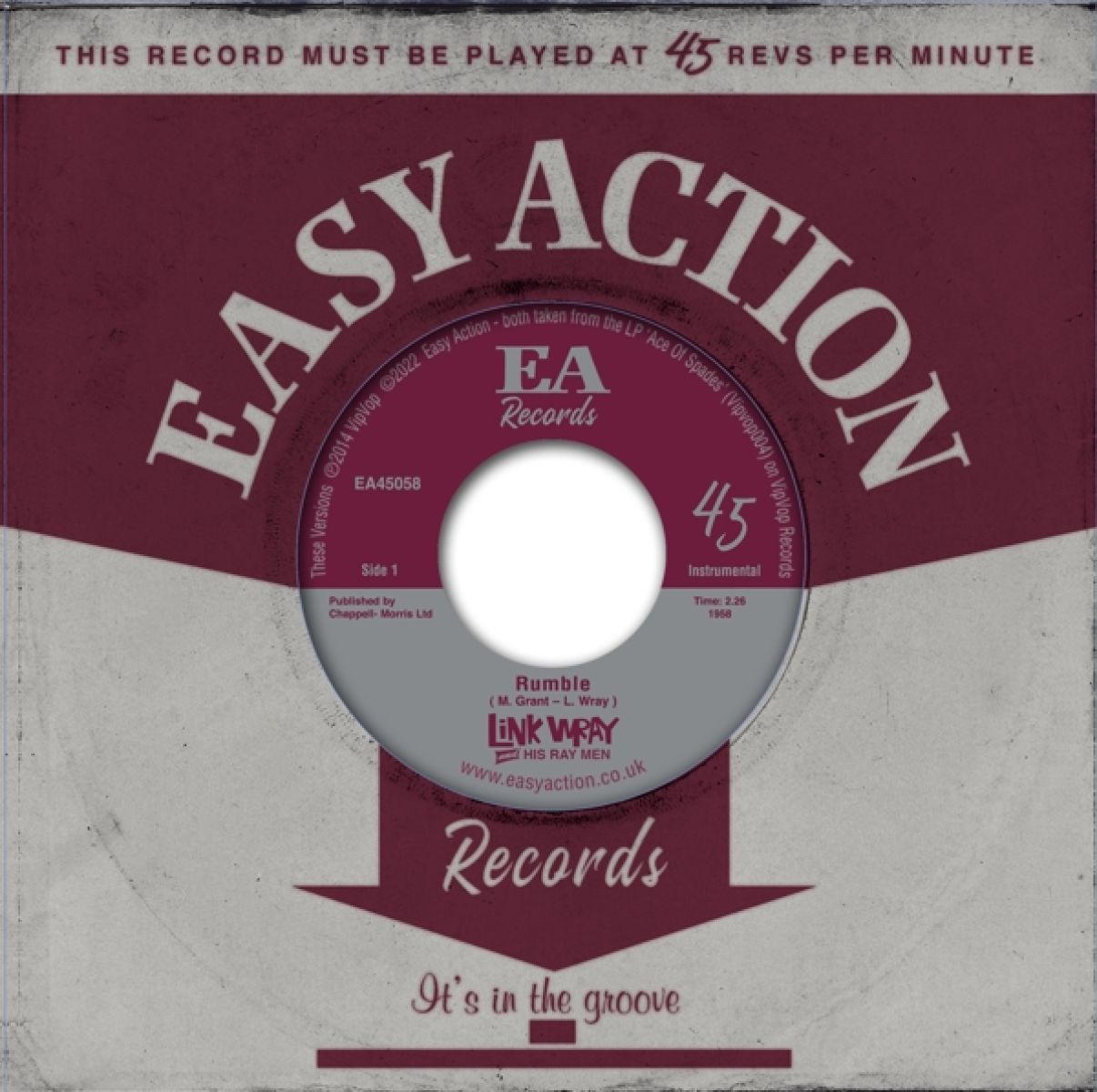 Afbeelding van Link Wray And His Ray Men - Rumble / Raw-Hide