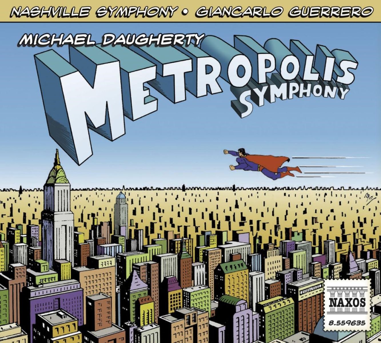 Afbeelding van Terrence Wilson, Nashville Symphony, Giancarlo Guerrero - Daugherty: Metropolis Symphony / Deus Ex Machina