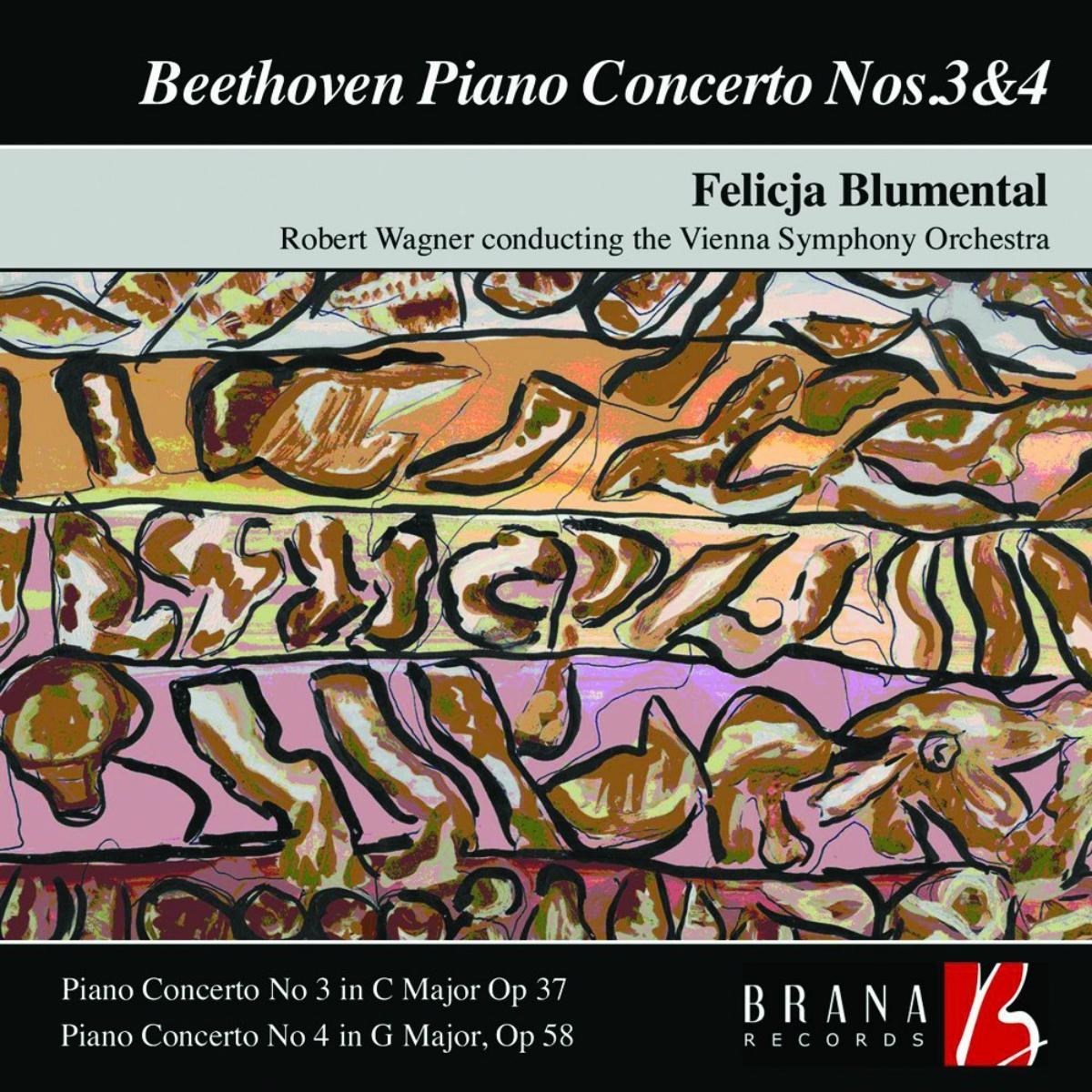 Afbeelding van Felicja Blumental, Vienna Symphony Orchestra, Robert Wagner - Beethoven: Piano Concertos Nos.3 & 4