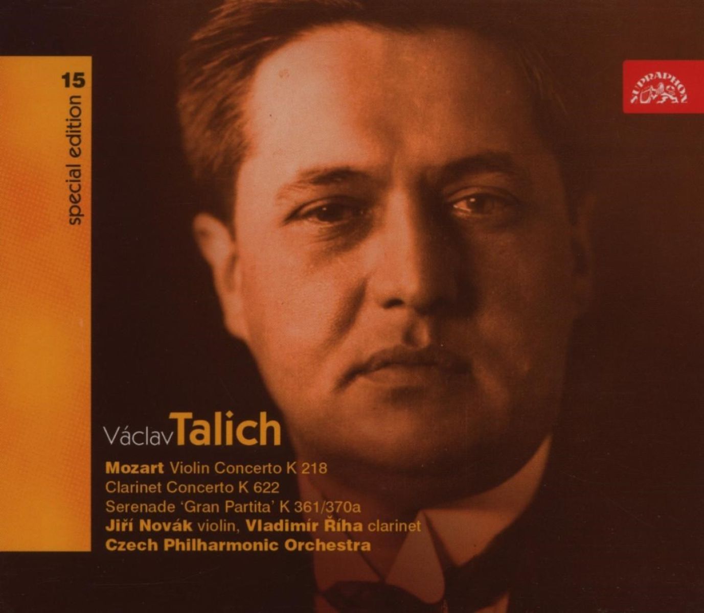 Afbeelding van Jiri Novak, Vladimir Riha, Czech Philharmonic Orchestra, Václav Talich - Mozart: Violin Concerto