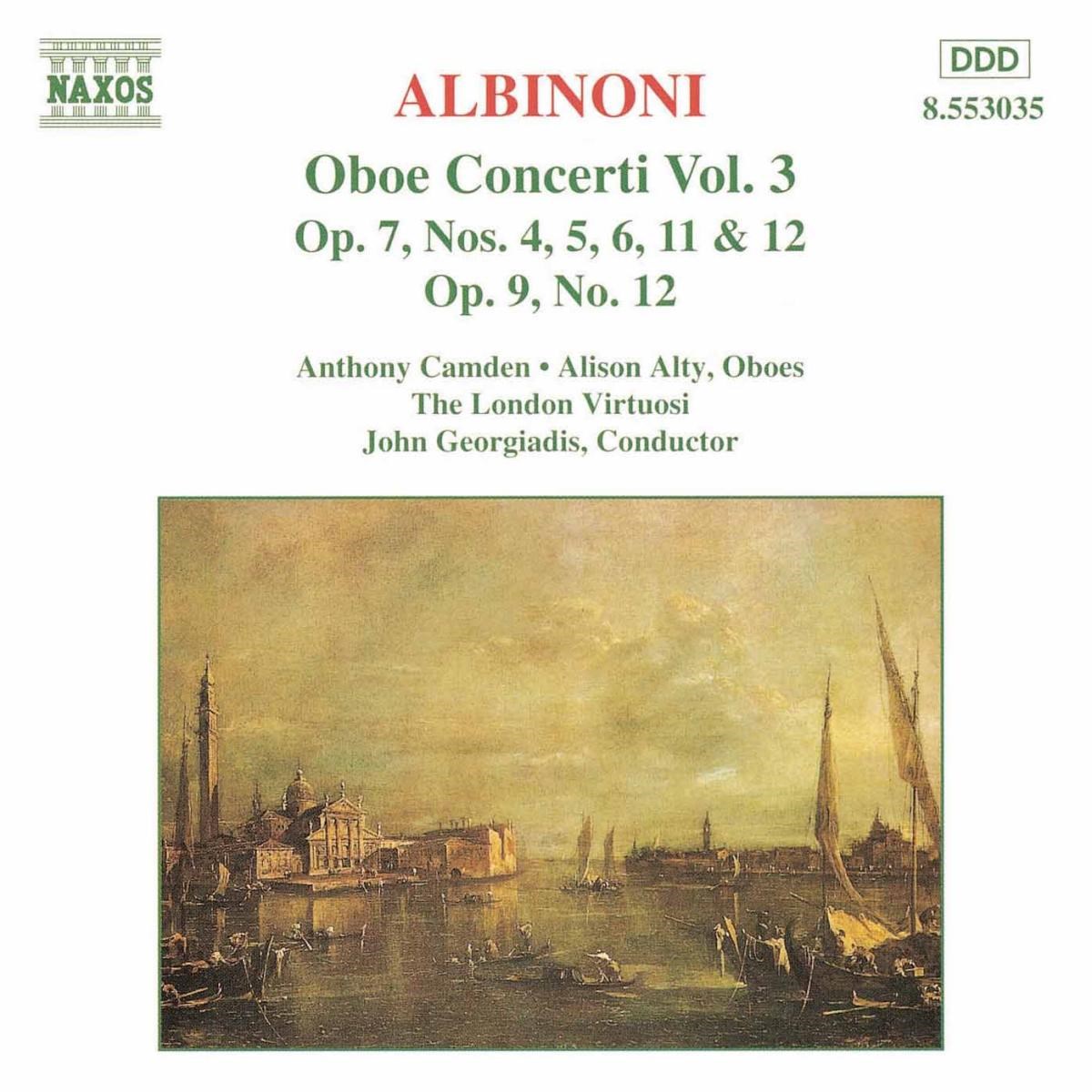 Afbeelding van Anthony Camden, The London Virtuosi, John Georgiadis - Albinoni: Oboe Concerti Vol.3
