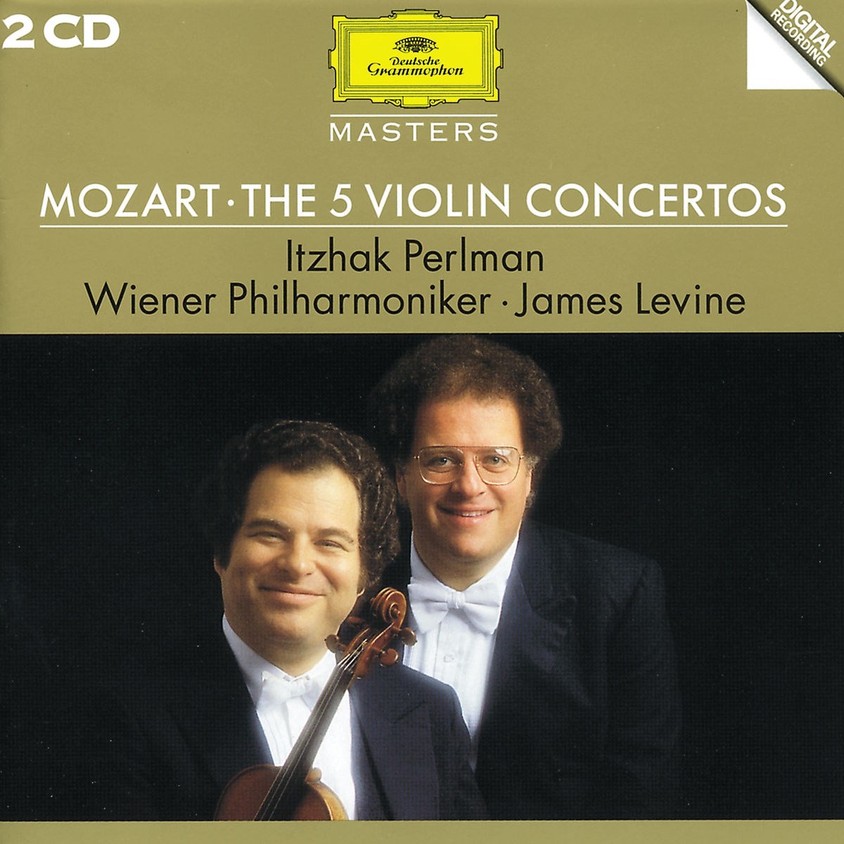 Afbeelding van Itzhak Perlman, Wiener Philharmoniker, James Levine - Mozart: The 5 Violin Concertos
