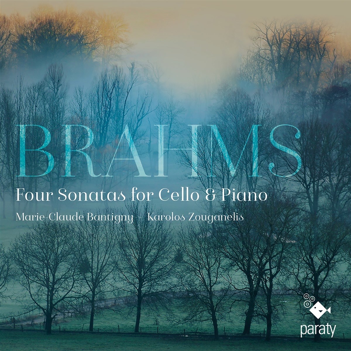 Afbeelding van Marie-Claude Bantigny & Karolos Zouga - Brahms: Four Sonatas For Cello & Piano