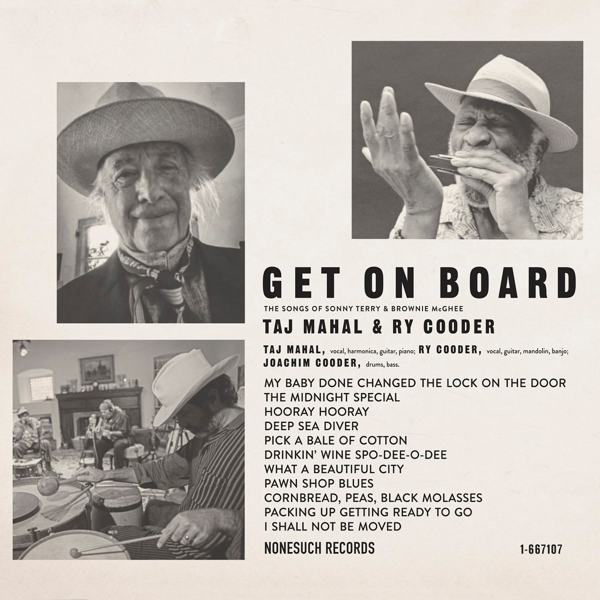 Afbeelding van Taj Mahal & Ry Cooder - Get On Board (The Songs Of Sonny Terry & Brownie McGhee)