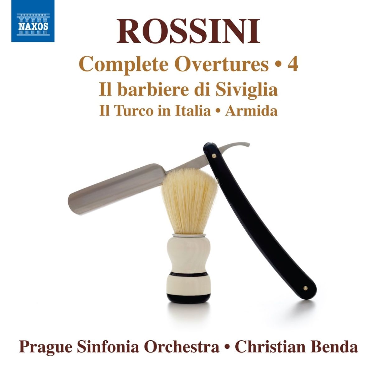 Afbeelding van Prague Sinfonia Orchestra, Christian Benda - Rossini Complete Overtures - 4 Il Barbiere Di Siviglia, Il Turco In Italia - Armida