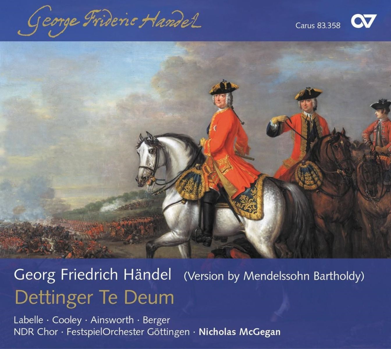 Afbeelding van NDR Choir, Festspielorchester Göttingen, Nicholas McGegan - Händel: Dettingen Te Deum (Version By Mendelssohn Bartholdy)