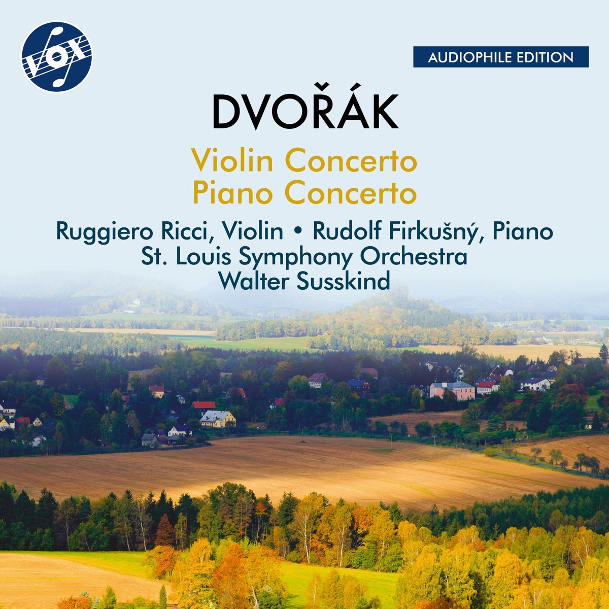 Afbeelding van Ruggiero Ricci, Rudolf Firkusny, St. Louis Symphony - Dvořák: Violin Concerto In A Minor, Op. 53 / Piano Concerto