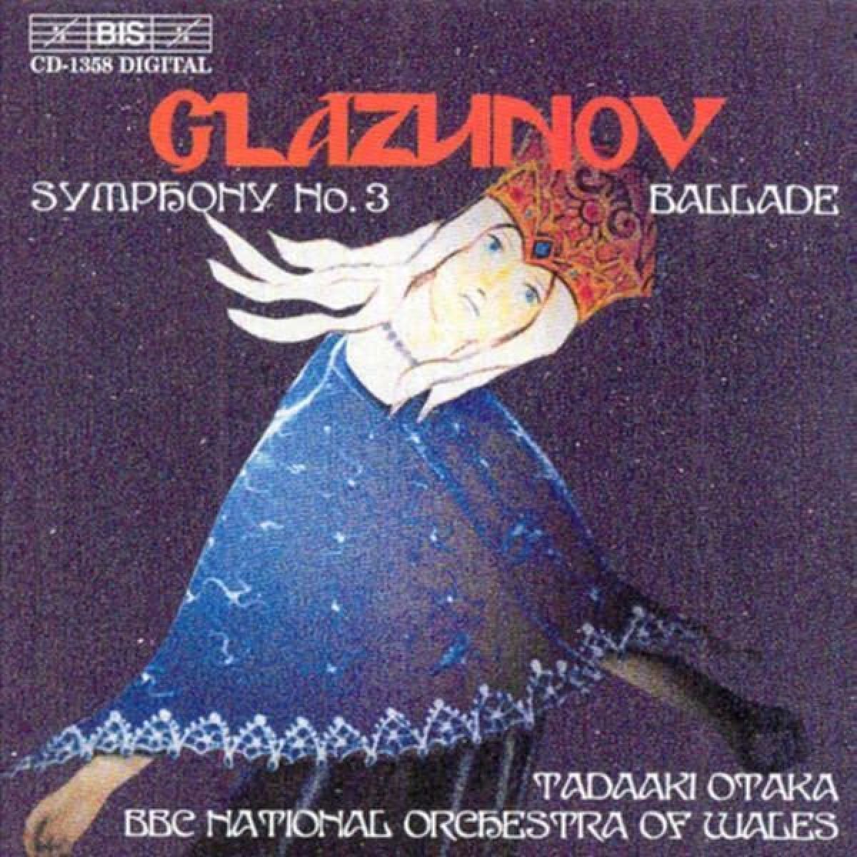 Afbeelding van BBC National Orchestra Of Wales, Tadaaki Otaka - Glazunov: Ballade Op.78 | Symphony No.3