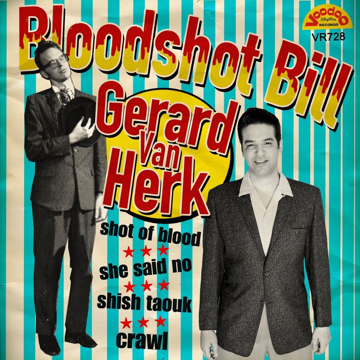 Afbeelding van Bloodshot Bill & Gerard Van Herk - Shot Of Blood EP