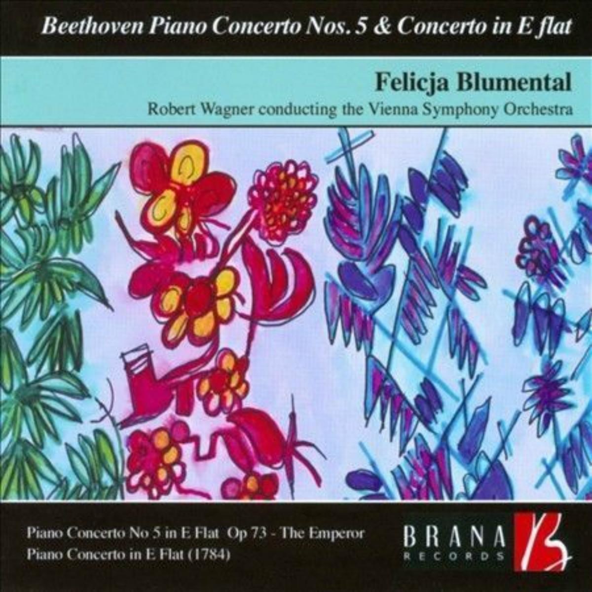 Afbeelding van Felicja Blumental, Vienna Symphony Orchestra, Robert Wagner - Beethoven: Piano Concertos Nos.5 & 6
