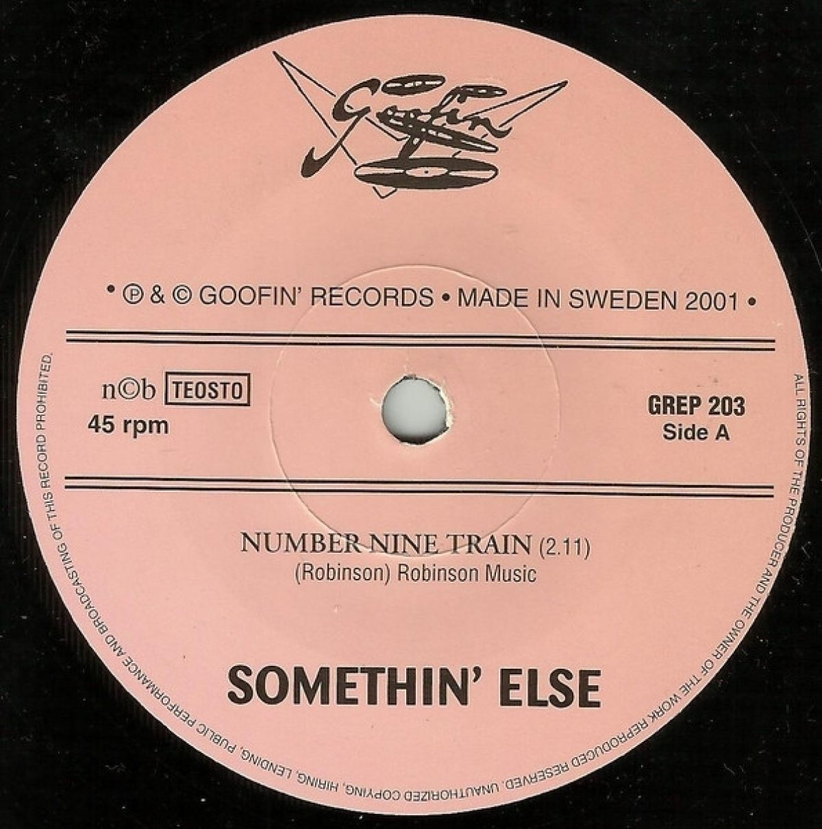 Afbeelding van Somethin' Else - Number Nine Train