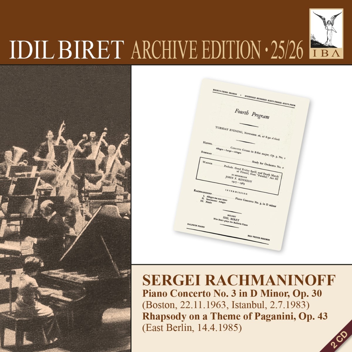 Afbeelding van Idil Biret, Rundfunk-Sinfonieorchester Berlin, Boston Symphony Orchestra, Leningrad Philharmonic Orchestra - Rachmaninoff: Piano Concerto No. 3 & Rhapsody On A Theme Of Paganini