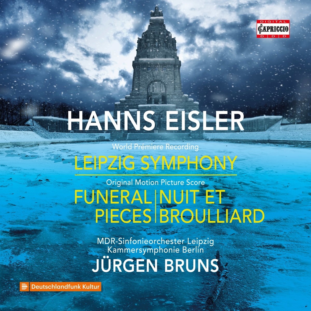Afbeelding van MDR Sinfonieorchester, Kammersymphonie Berlin, Jürgen Bruns - Eisler: Leipzig Symphony | Funeral Pieces | Nuit Et Broulliard