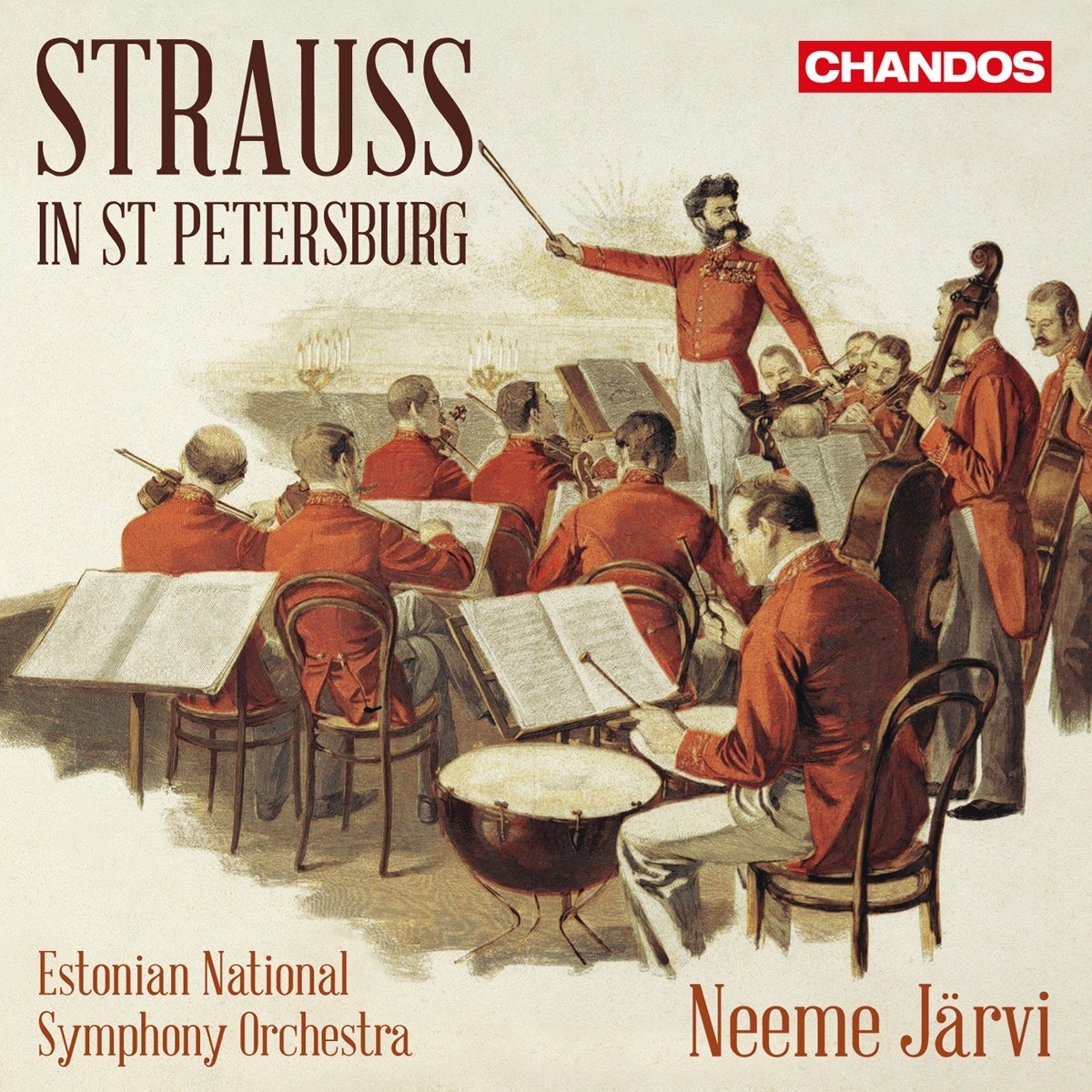 Afbeelding van Estonian National Symphony Orchestra, Neeme Järvi - Strauss: Strauss In St Petersburg
