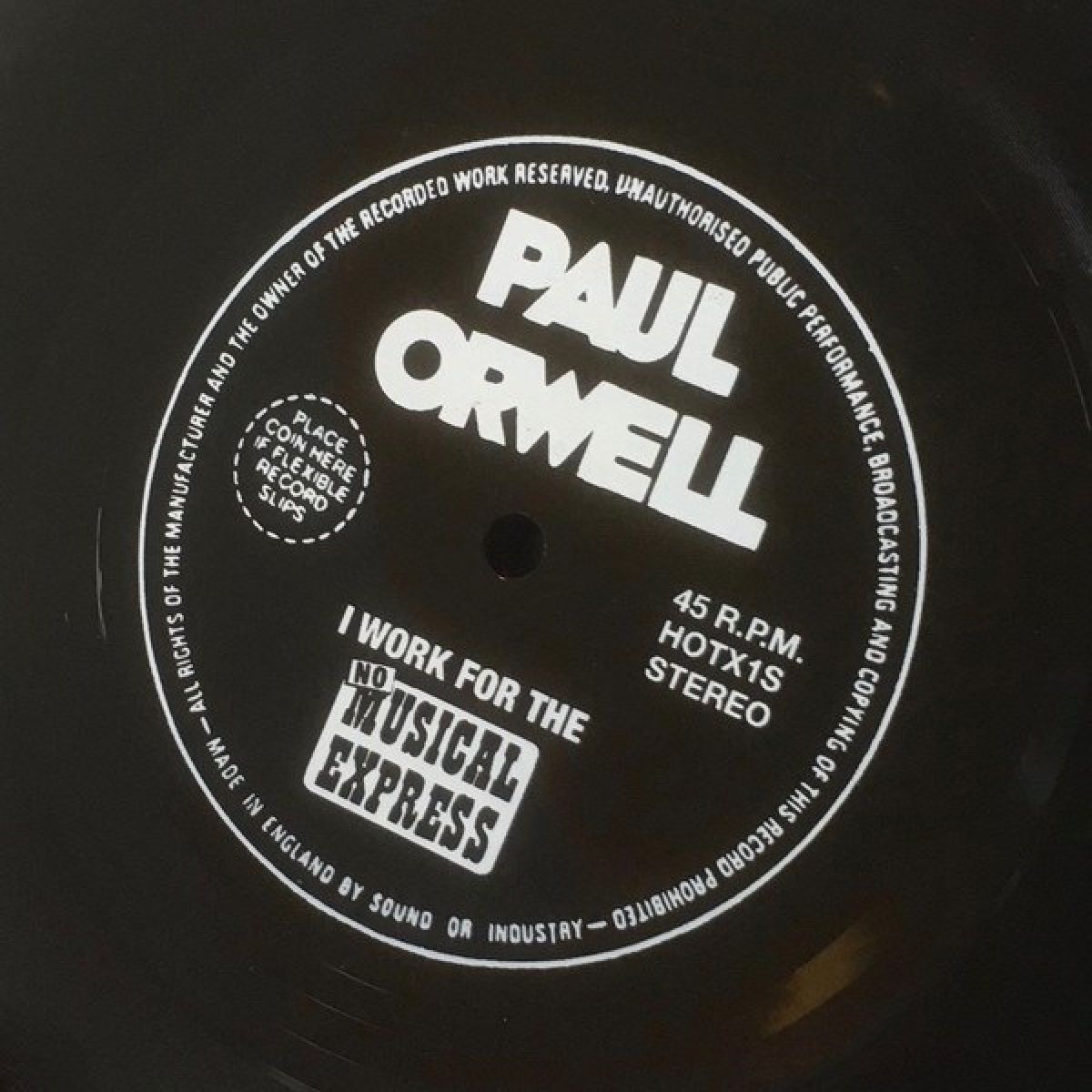 Afbeelding van Paul Orwell - I Work For The No Musical Express