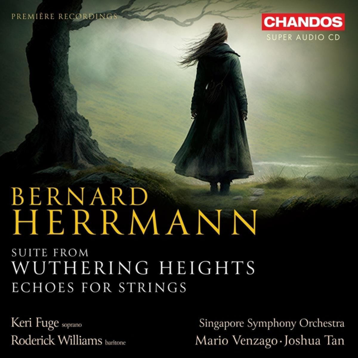 Afbeelding van Singapore Symphony Orchestra, Mario Venzago, Joshua Tan - Herrmann: Suite From Wuthering Heights
