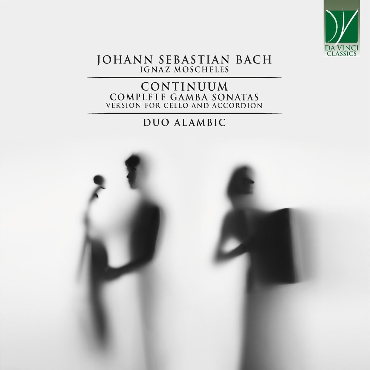 Afbeelding van Duo Alambic: Nicolo Nigrelli & Margherita Berlanda - J.S. Bach: Continuum (Complete Gamba Sonatas – Version For Cello And Accordion)