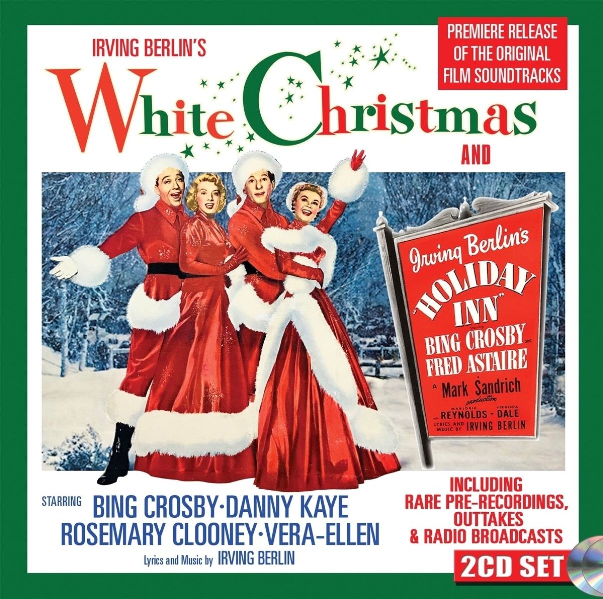 Afbeelding van Bing Crosby, Rosemary Clooney, Danny Kaye, Fred Astaire - White Christmas & Holiday Inn