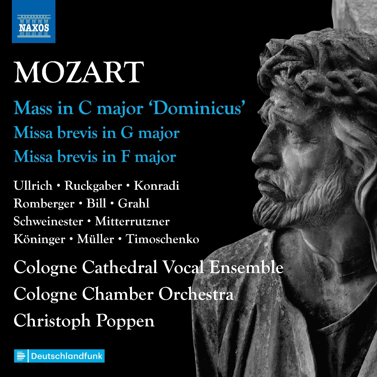 Afbeelding van Cologne Cathedral Vocal Ensemble, Cologne Chamber Orchestra, Christoph Poppen - Mozart: Complete Masses, Vol. 4